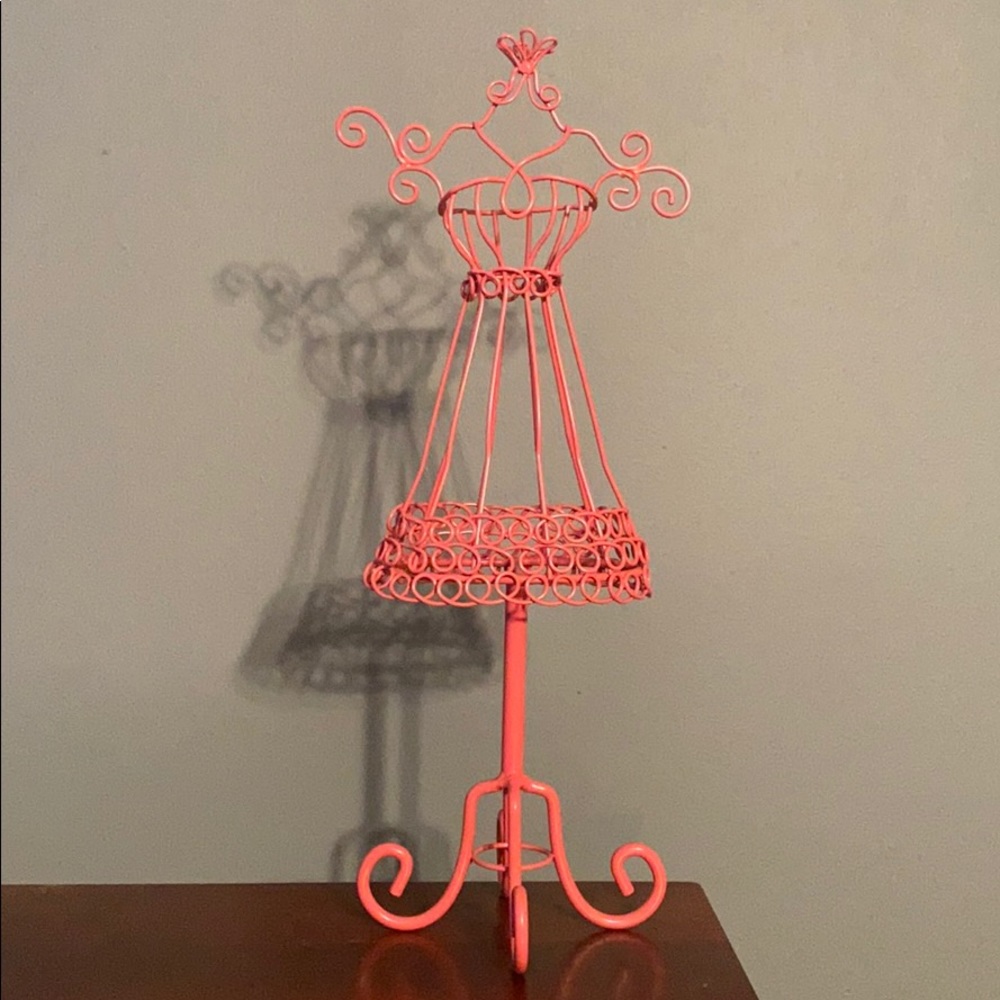 Metal Dress Form Jewelry Organizer